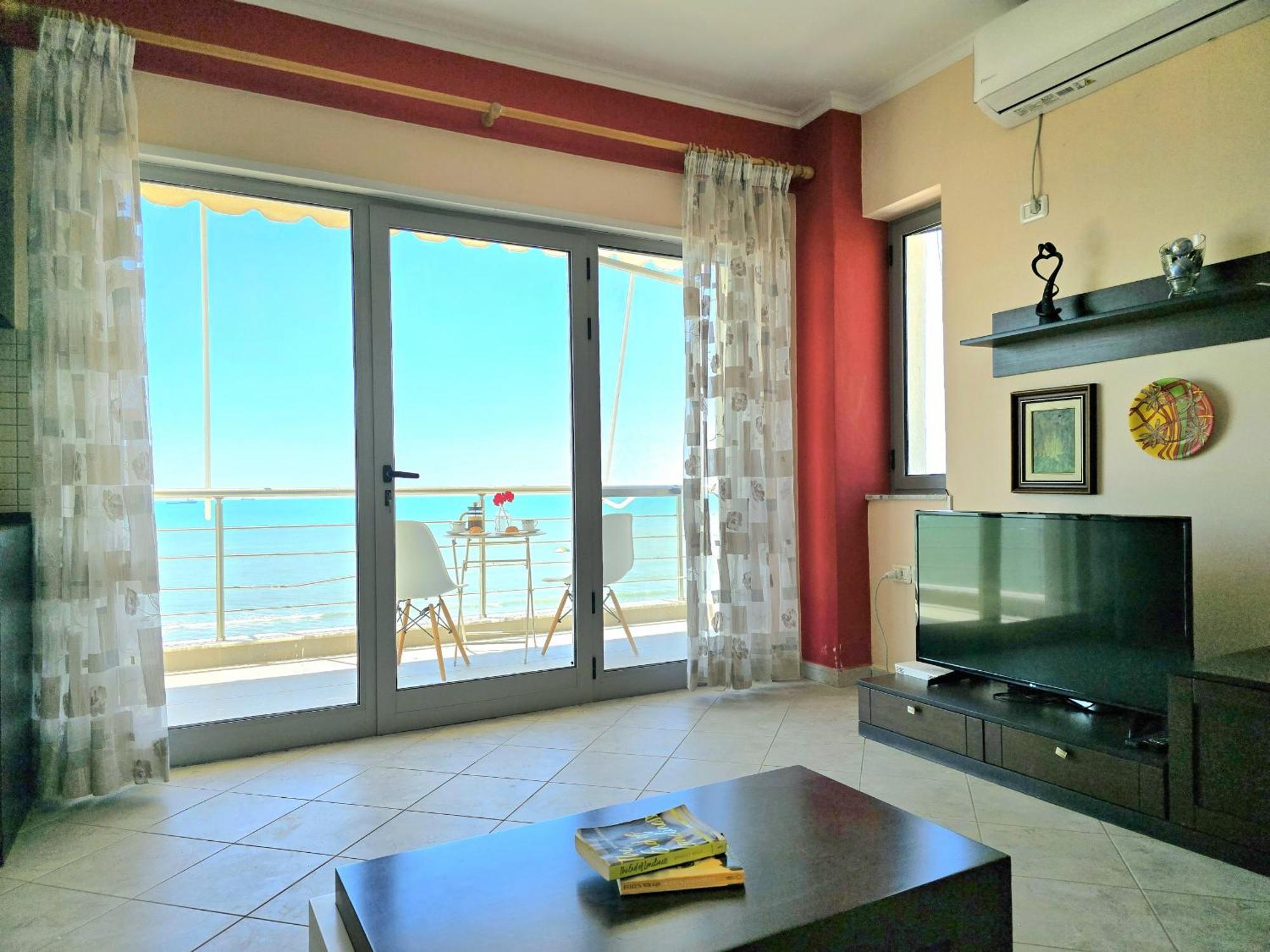Sea View Apartments In Durres Bagian luar foto