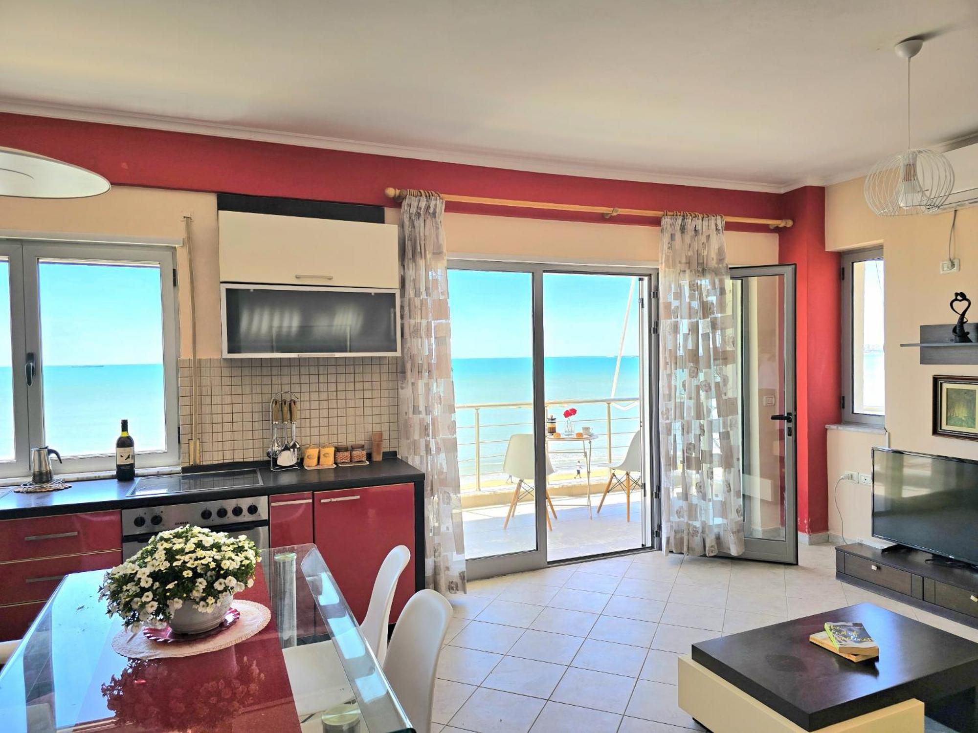 Sea View Apartments In Durres Bagian luar foto