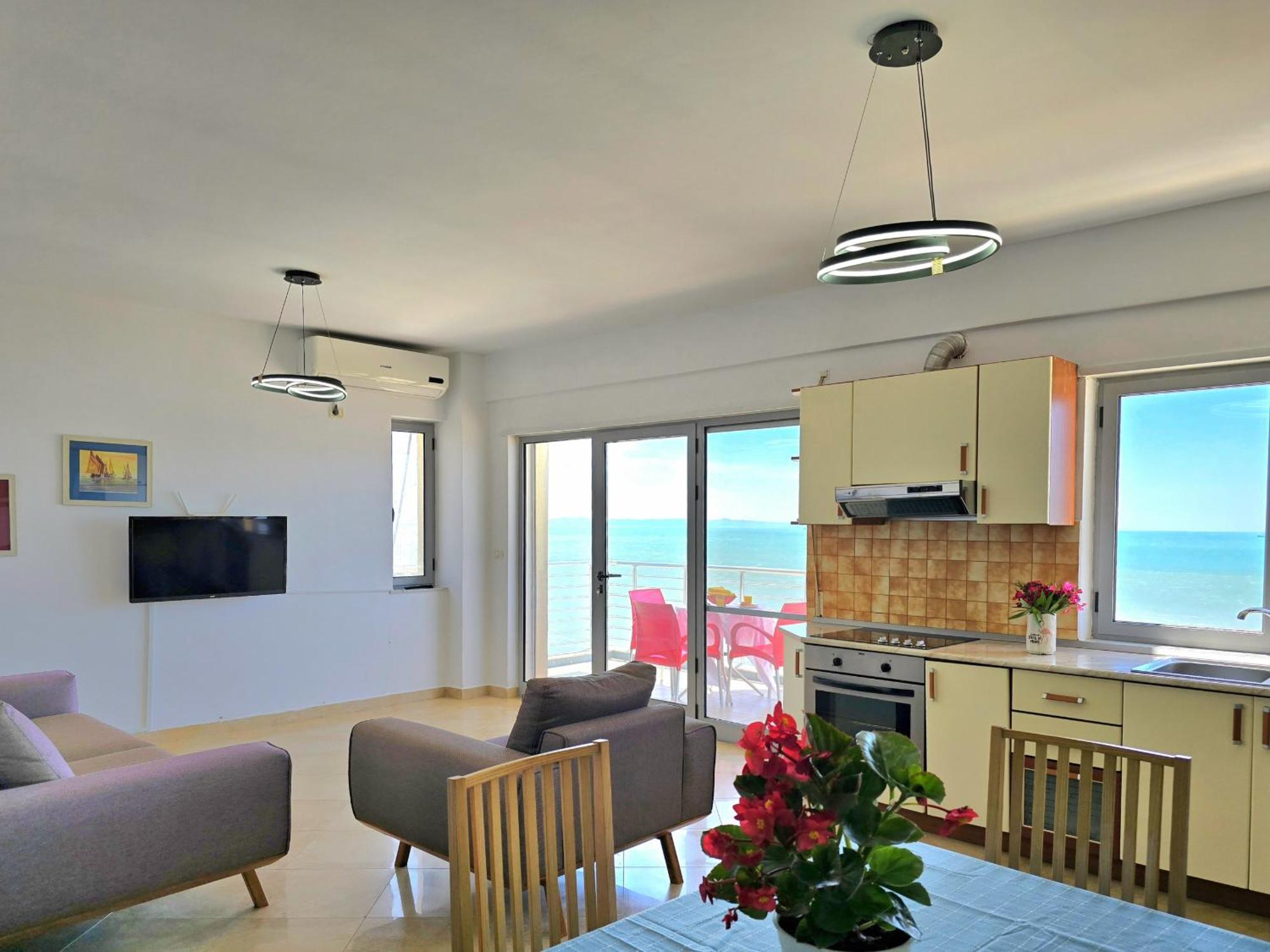 Sea View Apartments In Durres Bagian luar foto